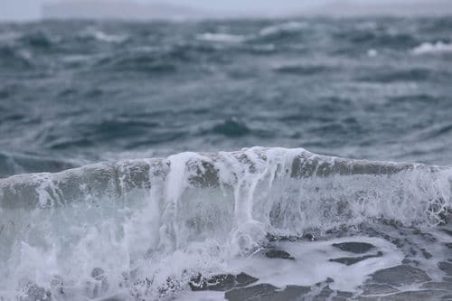 Stormy sea